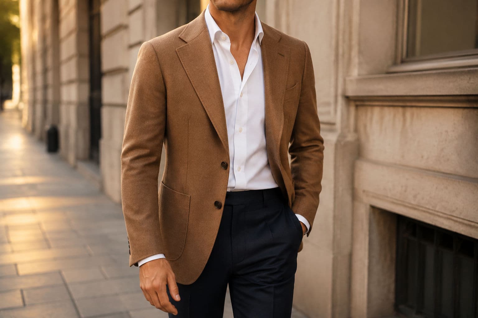 Navy Blazer Brass