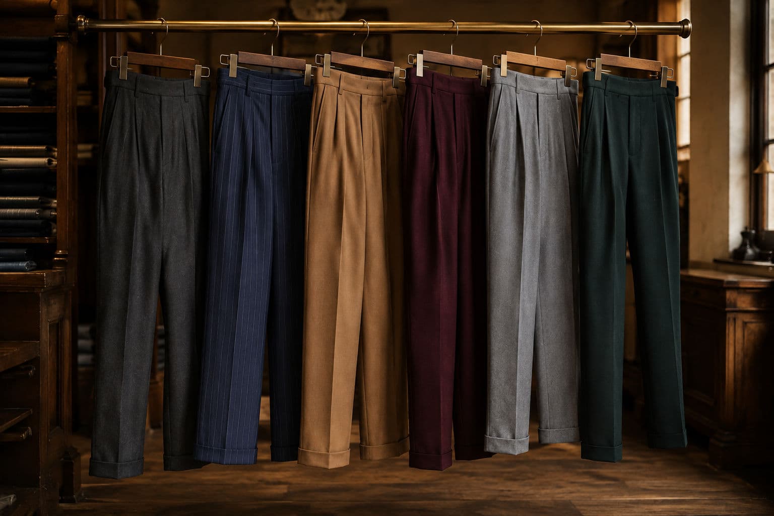 Flat Front Charcoal