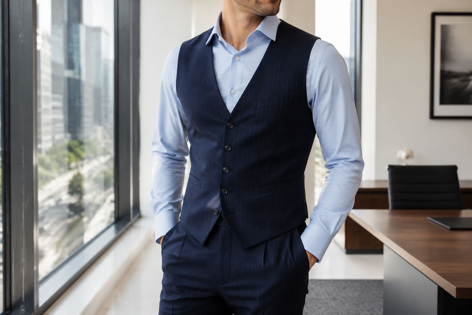 Linen Summer Vest